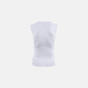 Camiseta interior sin mangas Velo Store Mx Ultralight SL blanca de malla técnica para ciclismo de alto rendimiento