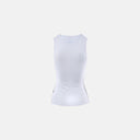 Camiseta base sin mangas Velo Store Mx Ultralight SL para dama en color blanco, fabricada en malla transpirable.