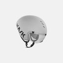 Casco aerodinámico Velo Store Mx Kask Bambino Pro blanco con visera magnética para ciclismo de contrarreloj y pista