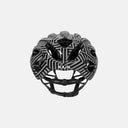 Casco de ciclismo Velo Store Mx Kask Mojito 3 con patrón de camuflaje geométrico gris y negro, vista trasera.