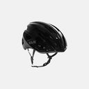Casco de ciclismo Kask Mojito 3 Bicolor en negro brillante, diseño aerodinámico con ventilación y ajuste ergonómico.