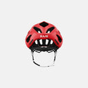 Casco de ciclismo Velo Store Mx Kask Mojito 3 en color rojo, vista trasera con sistema de ajuste ergonómico.