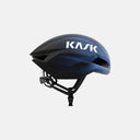 Casco de ciclismo aerodinámico KASK Nirvana en color azul oscuro, disponible en Velo Store Mx.