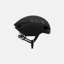 Casco de ciclismo aerodinámico KASK Nirvana en color negro mate, disponible en Velo Store Mx para ruta y triatlón.
