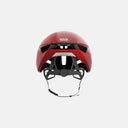 Casco de ciclismo Velo Store Mx Kask Nirvana rojo con diseño aerodinámico y sistema de ajuste Octofit+ en vista trasera