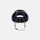 Casco de ciclismo Kask Sintesi en color azul marino, vista trasera que muestra el sistema de ajuste y ventilación.