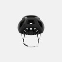 Casco de ciclismo Kask Sintesi negro visto desde atrás, mostrando el sistema de ajuste Ergo Fit y ventilaciones.