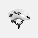 Casco de ciclismo Kask Utopia Y en color blanco, diseño aerodinámico de alto rendimiento disponible en Velo Store Mx.