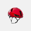 Casco de ciclismo Kask Utopia Y en color rojo brillante, diseño aerodinámico de alto rendimiento de Velo Store Mx.