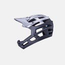 Casco de MTB Velo Store Mx Kali Invader 2.0 integral en color gris y negro con visera ajustable y ventilación