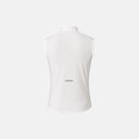 Vista trasera del chaleco de ciclismo Velo Store Mx Velocio LUXE Ultralight en color blanco con ventilación perforada.