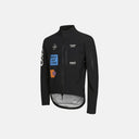 Chaqueta de ciclismo negra Velo Store Mx T.K.O. Essential con membrana impermeable de 3 capas y detalles gráficos.