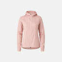 Chaqueta Velocio Ultrapack para mujer en color rosa, ultraligera, cortavientos y transpirable de Velo Store Mx.