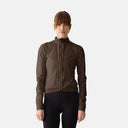 Chaqueta de ciclismo Velocio Ultralight para dama en color marrón, diseño ligero, cortavientos y transpirable.