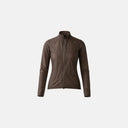 Chaqueta de ciclismo para dama Velo Store Mx Ultralight en color marrón, resistente al viento y empacable.