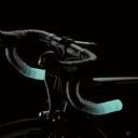 Cinta de manubrio Velo Store Mx Ciclovation Advanced Leather Touch con diseño degradado en color turquesa y negro