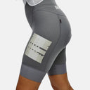 Culote de ciclismo Velo Store Mx Pas Normal Studios Mechanism gris medio con logo y ajuste compresivo aerodinámico