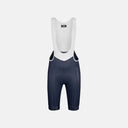 Culotte con tirantes Pas Normal Studios Mechanism en azul marino con malla blanca, diseño aerodinámico de alta compresión.