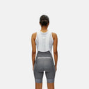 Culotte con tirantes Pas Normal Studios Mechanism para mujer en gris medio, vista trasera con malla transpirable.