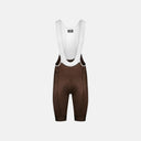 Culotte con tirantes Pas Normal Studios Mechanism en color marrón con tirantes blancos, diseño aerodinámico de Velo Store Mx