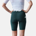 Culotte corto de ciclismo Velo Store Mx Pas Normal Studios Mechanism Pro verde oscuro con ajuste aerodinámico