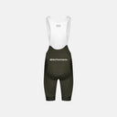 Culotte con tirantes Velo Store Mx Mechanism en verde oliva con tirantes blancos, diseño aerodinámico de competición.
