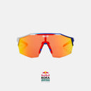 Gafas de ciclismo Velo Store Mx KOO Alibi Red Bull BORA-hansgrohe con lente Zeiss Red Mirror y montura azul y plata