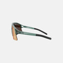 Gafas de ciclismo Velo Store Mx Koo HYPE con montura verde translúcida, lentes Zeiss espejadas y ventilación lateral