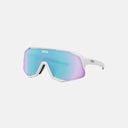 Gafas deportivas Velo Store Mx Koo Demos blancas con lente panorámica ZEISS iridiscente para ciclismo y outdoor