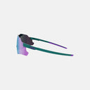 Gafas de sol deportivas Velo Store Mx Koo Nebula en color turquesa mate con lentes de espejo y diseño sin montura