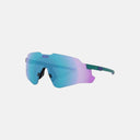 Gafas de sol deportivas Velo Store Mx Koo Nebula con lente tórica efecto espejo turquesa y montura mate ligera