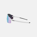 Gafas de ciclismo Velo Store Mx Koo Supernova blancas con lente espejada turquesa y diseño ultraligero sin montura
