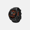 Smartwatch Garmin Fénix 8 de 47mm con pantalla AMOLED, caja gris titanio y correa negra en Velo Store Mx