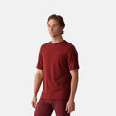 Jersey de ciclismo Velo Store Mx Delta TRAIL color marrón rojizo con tecnología Polartec para hombre
