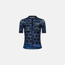 Jersey de ciclismo para mujer Velo Store Mx Essential Light en azul marino con estampado de puntos oscuros