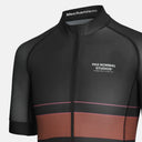 Jersey de ciclismo Velo Store Mx Pas Normal Studios Mechanism Late Drop negro con detalles en tonos rojizos