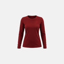 Jersey de ciclismo Velo Store Mx Velocio Delta TRAIL para mujer en color rojo, manga larga y tejido transpirable.