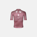 Jersey de ciclismo Velo Store Mx Pas Normal Studios Mechanism en color rosa con logo PNS y ajuste aerodinámico.