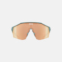 Lentes deportivos Velo Store Mx Koo Alibi con montura verde y lente espejada Zeiss para ciclismo y running.