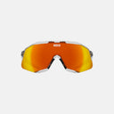 Lentes deportivos Velo Store Mx Koo Demos con lente panorámica naranja ZEISS y montura transparente para ciclismo
