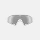 Gafas deportivas Velo Store Mx Koo Spectro con montura blanca y lente espejada de alto rendimiento para ciclismo