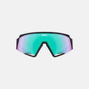 Lentes deportivos Velo Store Mx Koo Spectro con montura negra y lente espejado verde para ciclismo de alto rendimiento