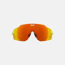 Lentes de ciclismo Koo Supernova de Velo Store Mx con lente naranja espejada, montura amarilla y diseño envolvente.