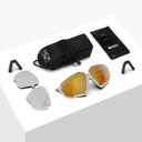 Lentes de ciclismo Velo Store Mx Scicon Aerojet Titanium con lentes intercambiables, estuche y accesorios.