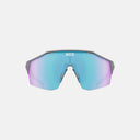 Lentes deportivos Velo Store Mx Koo Alibi con montura gris y lente espejada azul para ciclismo y running