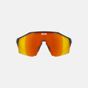 Lentes deportivos Velo Store Mx Koo Alibi con marco oscuro y lente fotocromática de tono naranja espejado
