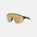 Lentes deportivos Velo Store Mx Koo Alibi con montura negra y lente espejada dorada Zeiss para ciclismo y running