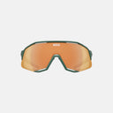 Lentes Koo Demos de Velo Store Mx con montura verde y lente panorámica ZEISS de policarbonato para ciclismo y deporte.