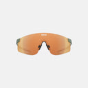 Lentes deportivos KOO Nova de Velo Store Mx con lente Zeiss naranja espejada y montura verde, diseño ultraligero.