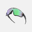 Lentes de ciclismo Velo Store Mx Oakley Jawbreaker con armazón negro y micas Prizm Road Jade de alta visibilidad.